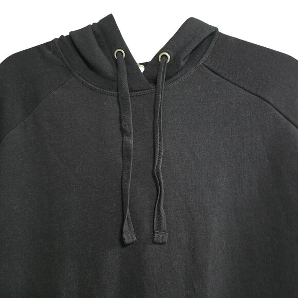 CASLON Black Hoodie Long Sleeve Flounce Above the Knee Dress Size XS - Picture 2 of 7